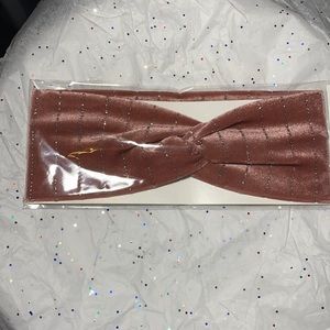 Rose Colored and silver head band